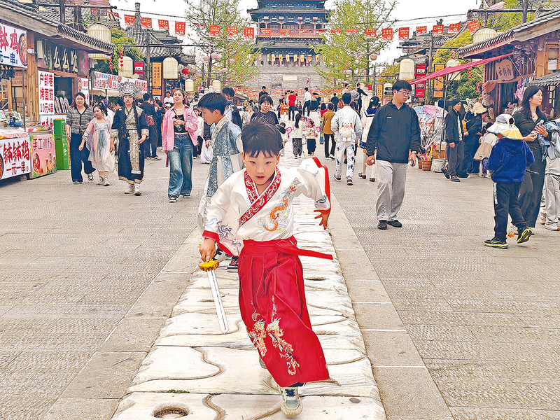 家门口观赏大好春光